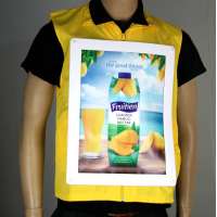 J10-0 advertising display acrylic mobile advertising display tshirt led billboard, led backpack human billboard advertising