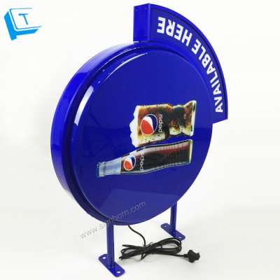 Silkscreen printing acrylic forming led round light box