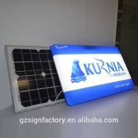 customized vacuum thermoforming led light box with solar system