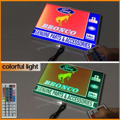 remote controller colorful lighting advertising light box